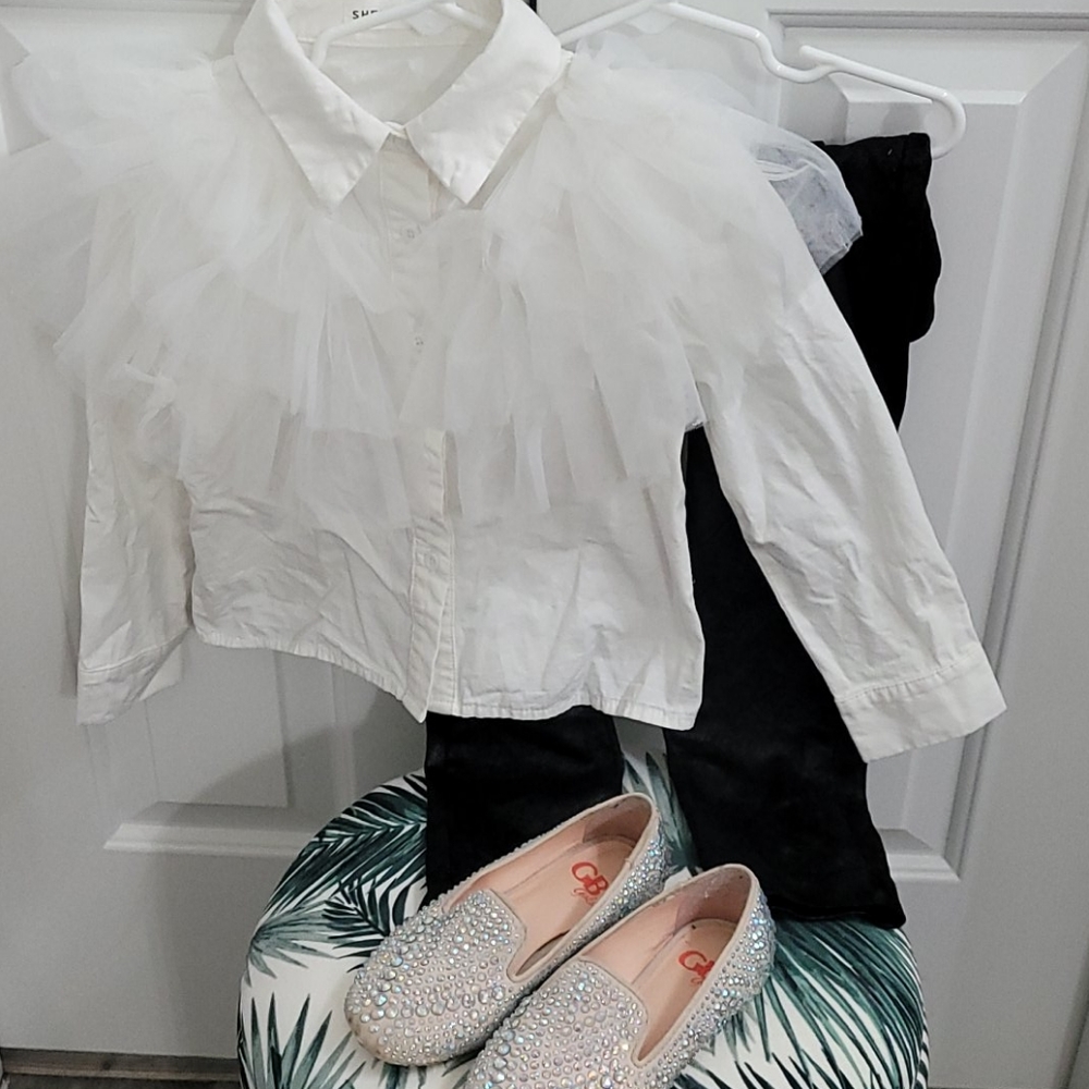 Toddler long shirt and long pants with shoes